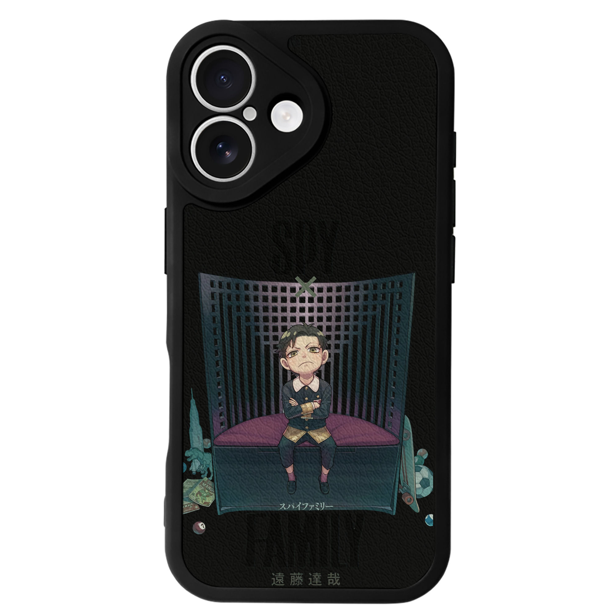 （画像用） SPY×FAMILY间谍家家酒 【iPhone 16シリーズ対応】シリコンスマホケース（レザー調） 材質：シリコン